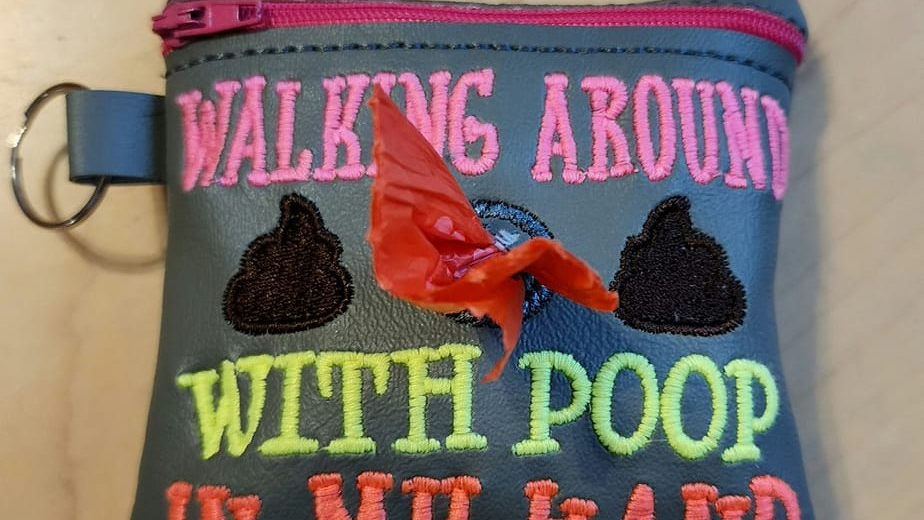SewSimple dog poop bag carrier